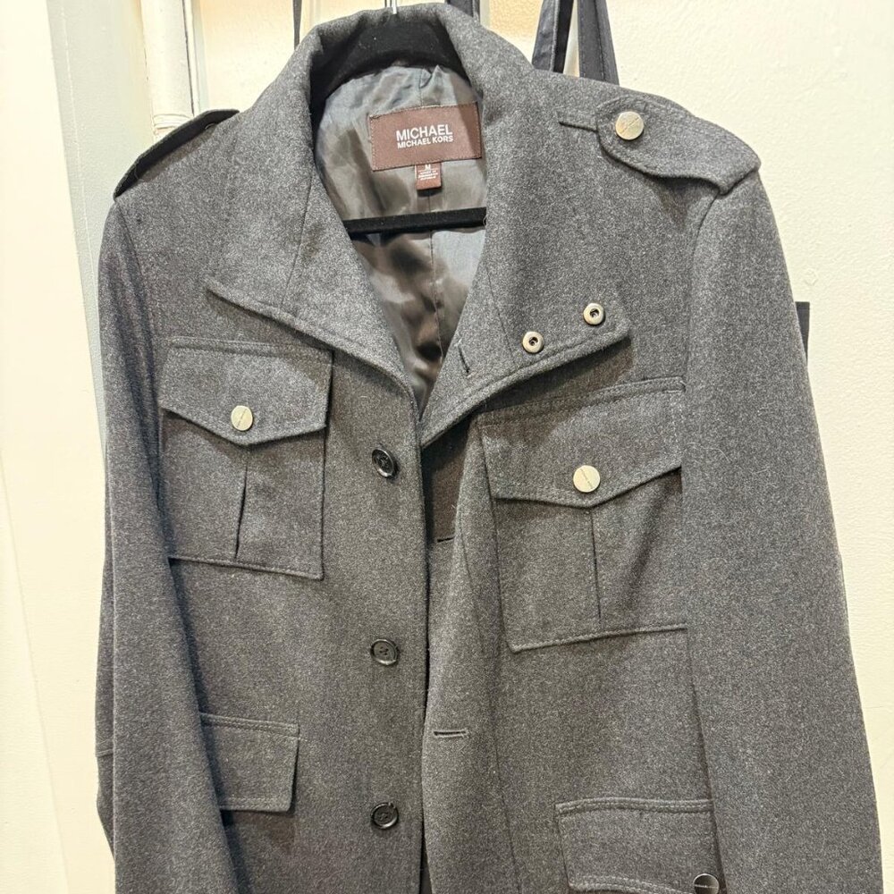 MICHAEL MICHAEL KORS MEN'S DOUBLE BREASTED PEACOAT